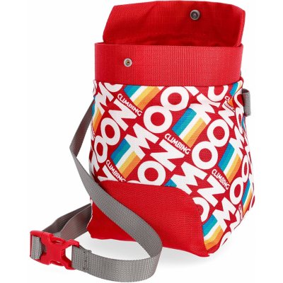 Moon Climbing Trad Chalk Bag retro stripe true red – Zboží Dáma