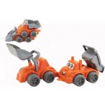 Teddies Stavební stroje 3ks plast na volný chod v blistru 60x13x13cm – Zboží Dáma