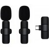 Mikrofon 2v1 Type-C Lavalier Wireless Microphone (vč. Aku)