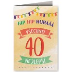 Nekupto Narozeninové přání výročí 40 – Zboží Dáma