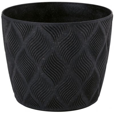 KVĚTINÁČ FLOW PETIT ECO WOOD 230MM HLUBOKÝ ČERNÝ*1894 – Hledejceny.cz