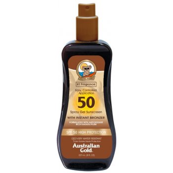 Australian Gold spray gel s bronzerem SPF50 237 ml