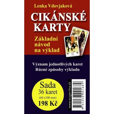 Cikánské karty - Základní návod na výklad + sada 36 karet - Lenka Vdovjaková