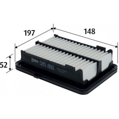 Vzduchový filtr VALEO 585860 – Hledejceny.cz