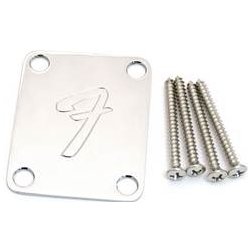 FENDER NECK PLATE F Chrome