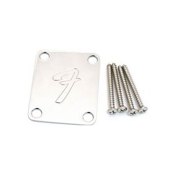 FENDER NECK PLATE F Chrome