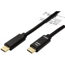 Value 11.99.8308 USB 2.0, USB C(M) - USB C(M), PD 100W, 1m, černý