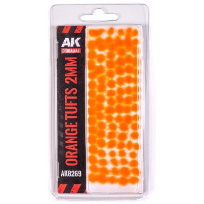 AK Interactive Modelářský porost AK Orange Fantasy tufts 2 mm