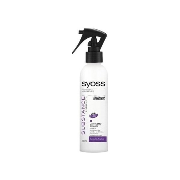 Vlasová regenerace Syoss Substance Pro Keratin Care Spray posiluje vlasy a snižuje lámavost 250 ml