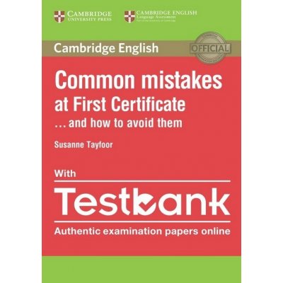Folio, spol.s r.o. Common Mistakes at First Certificate... and How to Avoid Them with Online Testbank – Zbozi.Blesk.cz