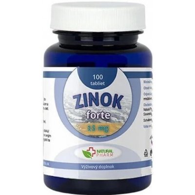 Natural Pharm Zinok Forte 25 mg 100 tablet – Hledejceny.cz
