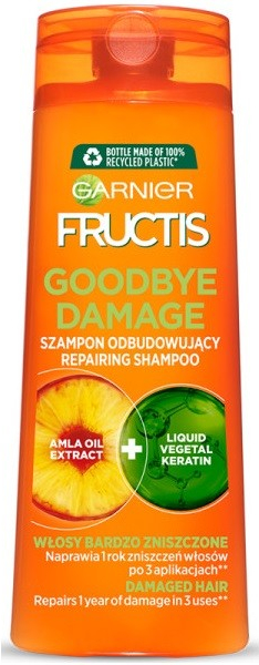 Garnier Fructis Goodbye Damage regeneračný šampón na veľmi poškodené vlasy 400 ml