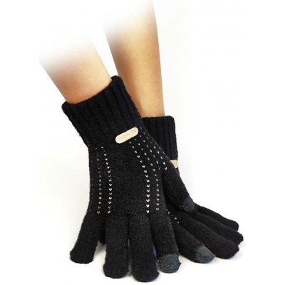 Prstové rukavice vhodné pro dotykové displeje černé – Hledejceny.cz