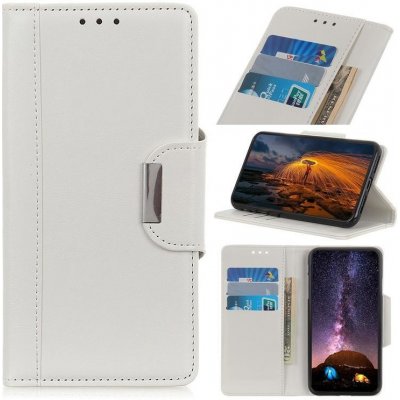 Pouzdro Cowhide PU kožené peněženkové Honor 9X Lite - bílé – Sleviste.cz