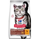 Hill's Science Plan Feline Adult Hairball Indoor Chicken 10 kg – Hledejceny.cz