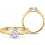 Sofia Diamonds zlatý zásnubní prsten s diamantem BDRB00159YG – Sleviste.cz