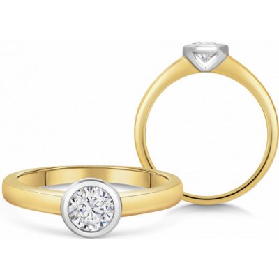 Sofia Diamonds zlatý zásnubní prsten s diamantem BDRB00159YG – Sleviste.cz