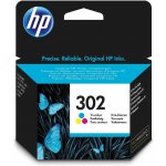 Originální HP 302 Tříbarevná inkoustová kazeta (F6U65AE) BULK, Tříbarevná (Tri-colour), 165 stran, 4ml [HP F6U65A - originální] – Zboží Mobilmania