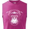 Dětské tričko dětské tričko Šimpanz, Purpurová