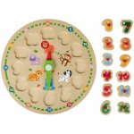 Playtive dřevěná hra puzzle s hodinami – Zboží Dáma