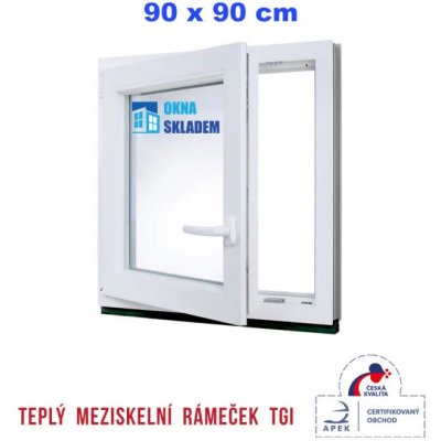 ERKADO 90x90 cm bílé otevíravé i sklopné levé – Hledejceny.cz