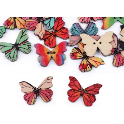 Knoflík dřevěný motýl – Sleviste.cz