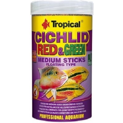 Tropical Cichlid Red+Green 1000ml medium stick