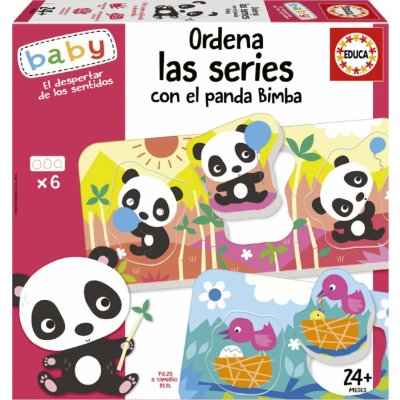 Educa Baby vkládačka Panda Bimba a kamarádi 6x3 dílky – Zbozi.Blesk.cz