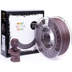 Print With Smile PLA – Chocolade Shine 1,75 mm; 1 kg – Zboží Živě