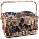 Kazeta / košík na šití čalouněný Varianta: 21 krémová světlá, Balení: 1 ks – Zboží Dáma