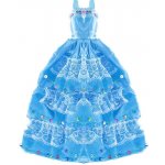 Rappa Ledové království oblečení pro panenku tmavě modré – Sleviste.cz