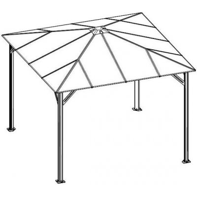 Náhradní prosklení pro altán LANITPLAST 33 čiré PC 6 mm LG4330 – Zboží Mobilmania