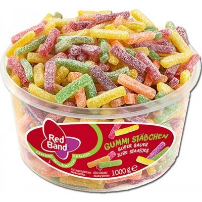 Red Band Gummi Stäbchen kyselé tyčinky 1 kg