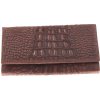 Peněženka Kubát Kůže Dámská luxusní kožená hnědá peněženka designovaná 733632 Kroko