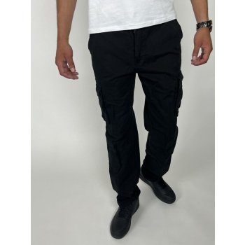 Loshan pánské plátěné kalhoty černé