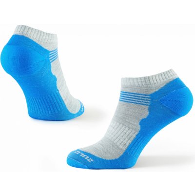 Zulu ponožky Merino Summer šedá/modrá – Zboží Mobilmania