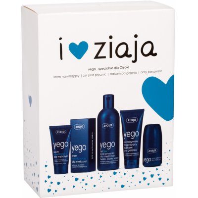 Ziaja Men sprchový gel 3v1 300 ml + hydratační krém SPF6 50 ml + balzám po holení 75 ml + antiperspirant 60 ml dárková sada – Zbozi.Blesk.cz