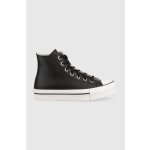 Converse kožené kecky Chuck Taylor All Star Eva Lift černá – Sleviste.cz