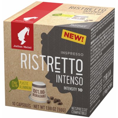 Julius Meinl Kompostovatelné kávové kapsle INSPRESSO Ristretto Intenso do Nespresso 10 ks