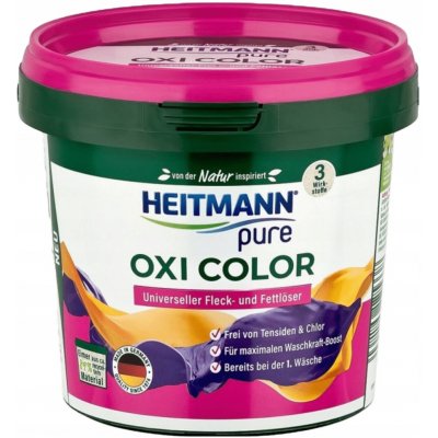 Heitmann Oxi Color odstraňovač skvrn a mastnoty na barevné prádlo 500 g – Zboží Dáma