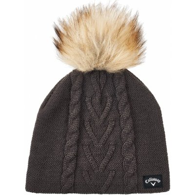Callaway Pom Pom beanie dámská zimní čepice šedá – Hledejceny.cz