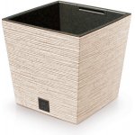 Prosperplast Květináč FURU SQUARE LOW ECO WOOD 29,5cm bílý – Hledejceny.cz