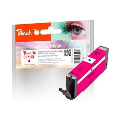 Peach Canon CLI-571XLM, magenta, 11 ml | 319853 – Hledejceny.cz