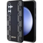 DKNY PU Leather Checkered Pattern Magsafe pro Samsung Galaxy S24 Ultra Black DKHMS24LPCPVSLK – Sleviste.cz