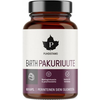 Puhdistamo Earth Chaga BIO Pakuriuute 60 kapslí – Hledejceny.cz