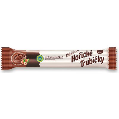 Petráčkovy Hořické trubičky polomáčené plněné kakaové s ořechy 40 g – Sleviste.cz
