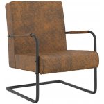 Nabytek XL 325734 Cantilever brown fabric – Zboží Mobilmania