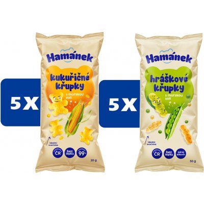 Hamánek Hráškové křupky s mořskou solí 30 g – Sleviste.cz