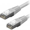 síťový kabel AlzaPower APW-CBP6F0100Y Patch CAT6, FTP, 10m, šedý
