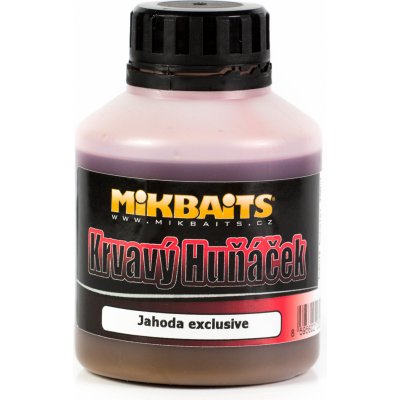 Mikbaits Booster Krvavý Huňáček 250ml Jahoda exclusive – Hledejceny.cz